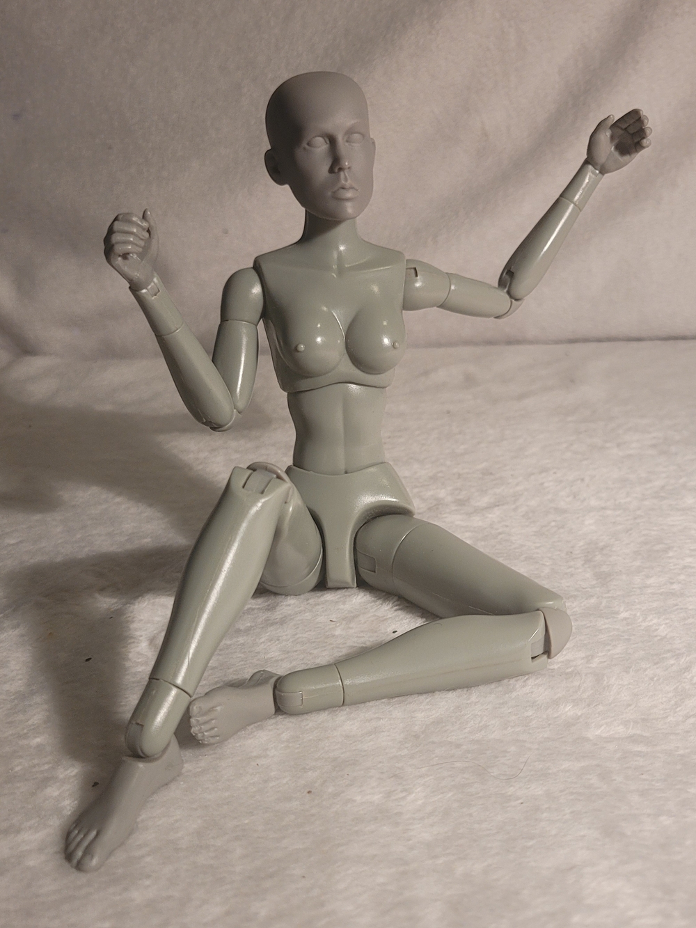 Sideshow Toys 2006 Gray Nude Female 1/6 Scale 11" Prototype Artist Action Figure